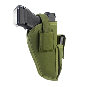 Скрит пистолет за носене Кобур дясна лява ръка с Mag торбичка OWB 380 9mm за пистолети Подходящ за S&W M&P Shield Glock Подобни пистолети