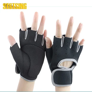 1 чифт дишащи тренировъчни ръкавици, ръкавици за фитнес за вдигане на тежести против хлъзгане за мъже жени, защита на дланите за вдигане на тежести, тренировка