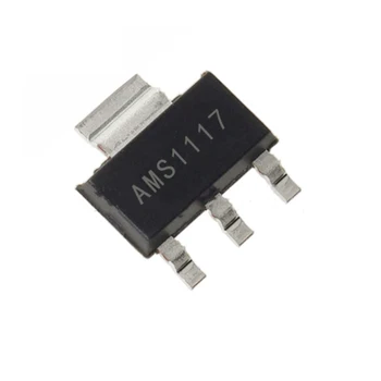 AMS1117-3.3Чисто нов оригинален AMS1117-3.3 ниско напрежение капка линеен регулатор на напрежението AMS1117 IC чип СОТ-223 10 броя