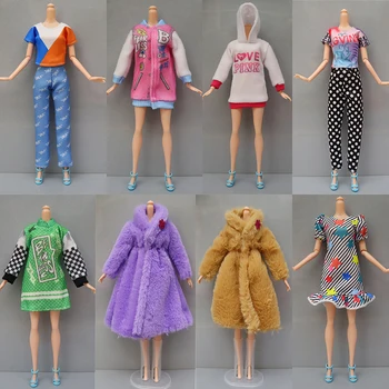1Set модни тоалети за 30 см BJD кукла случайни пола жилетка ризи панталони рокля 1/6 кукла дрехи кукла аксесоари