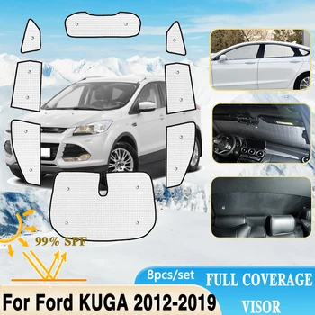 Пълно покритие сенници за Ford KUGA Mk2 Escape 2012 ~ 2019 Пълна съраунд предно стъкло прозорец козирка аксесоари за кола 2013 2014 2015