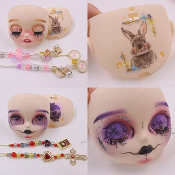 ICY DBS Blyth кукла Face DIY матово лице ръчно рисувани грим задна плоча и винтове DIY подаръци играчка sd